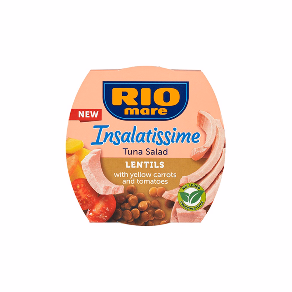 Tonhalsaláta RIO MARE Insalatissime lencsével 160 g