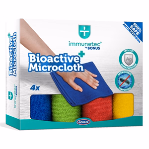 Törlőkendő mikroszálas BONUS Bioactive 32x32cm 4 darabos