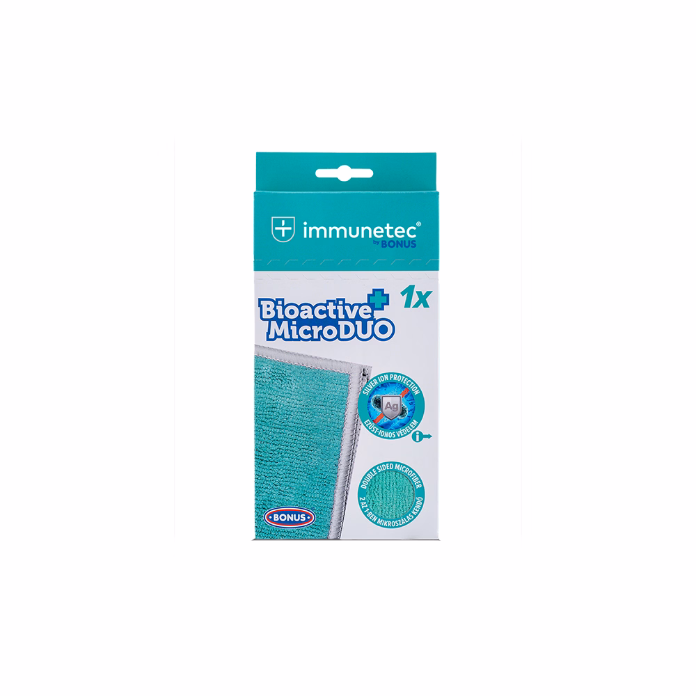Törlőkendő mikroszálas BONUS Bioactive microDuo 35x35cm