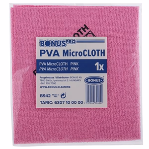 Törlőkendő mikroszálas BONUS pro PVA microloth Bioactive 39x36cm piros