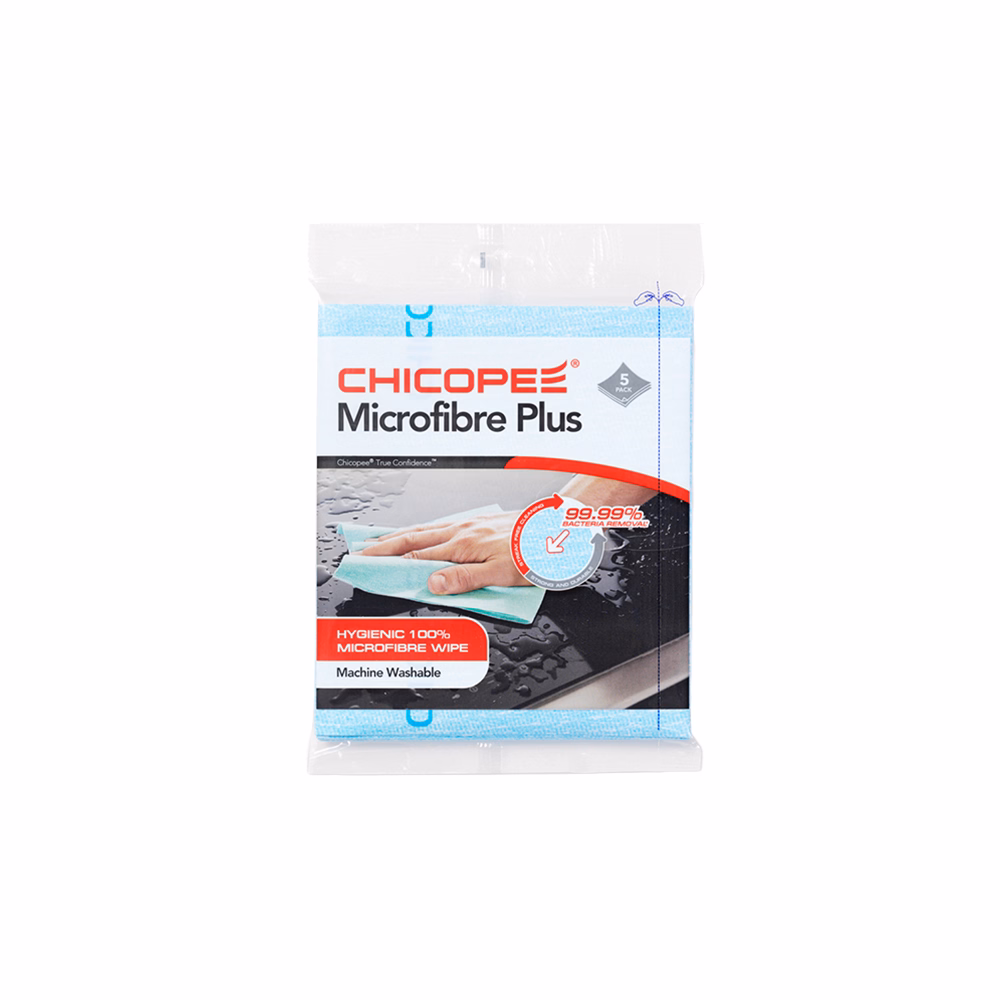Törlőkendő mikroszálas CHICOPEE Mircofibre Plus mosható 34 x 40 cm kék 5 darabos Törlőkendő mikroszálas CHICOPEE Mircofibre Plus mosható 34 x 40 cm kék 5 darabos