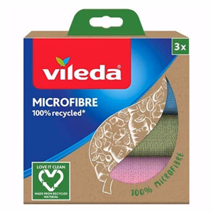 Törlőkendő mikroszálas VILEDA Recycled 3 darabos