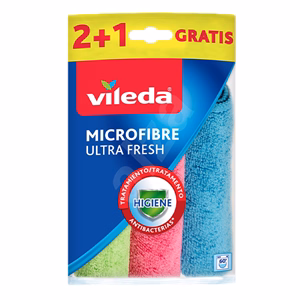 Törlőkendő mikroszálas VILEDA Ultrafresh 30x30 3 darabos