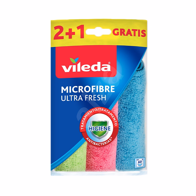 Törlőkendő mikroszálas VILEDA Ultrafresh 30x30 3 darabos