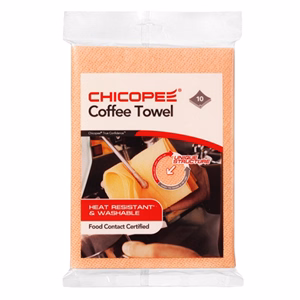 Törlőkendő mosható CHICOPEE Coffee Towel kávé kendő 43 x 32 cm narancssárga 10 darabos