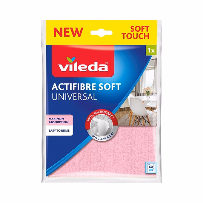 Törlőkendő univerzális VILEDA Actifibre 29x29 cm Törlőkendő univerzális VILEDA Actifibre 29x29 cm