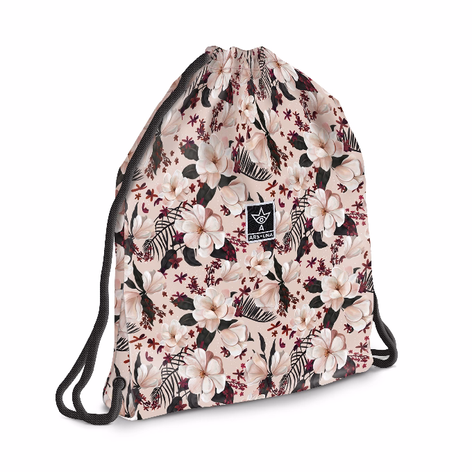 Tornazsák ARS UNA tinédzser Flowery Pink