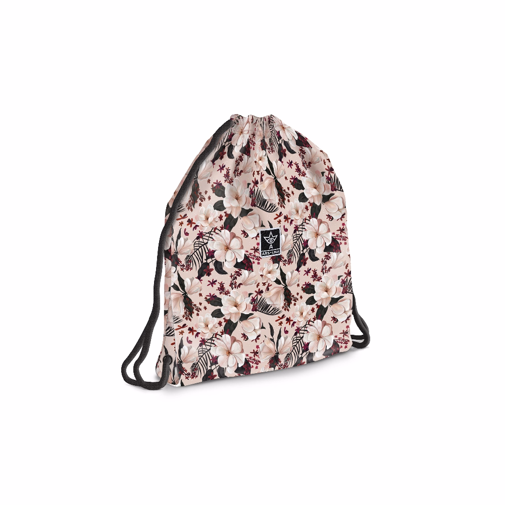 Tornazsák ARS UNA tinédzser Flowery Pink