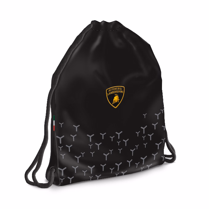 Tornazsák ARS UNA tinédzser Lamborghini fekete-citrom