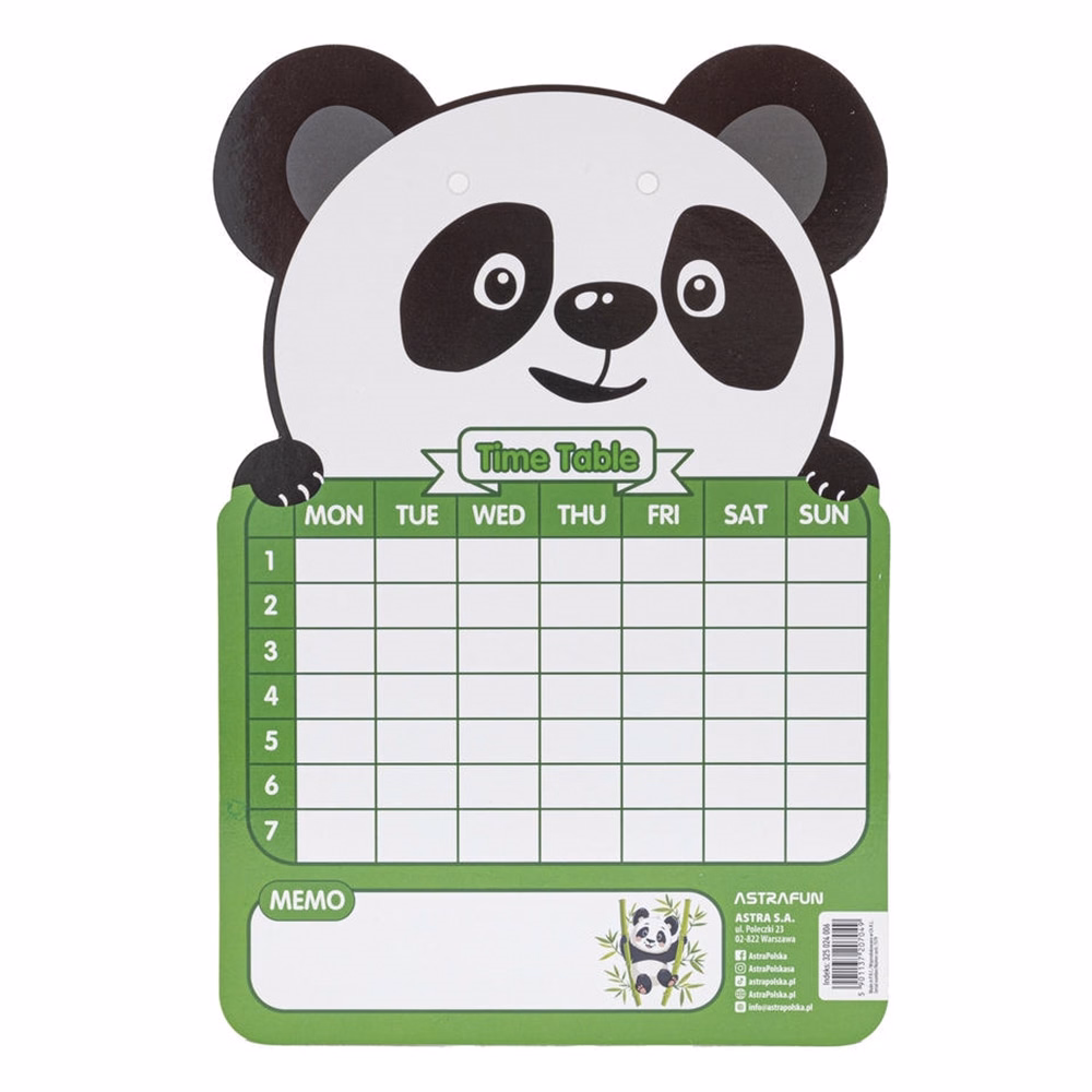 Törölhető tábla ASTRA FUN animals 245x165 mm