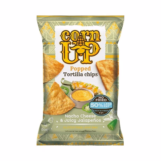 Tortilla chips CORN UP sajt és jalapeno 60 g Tortilla chips CORN UP sajt és jalapeno 60 g