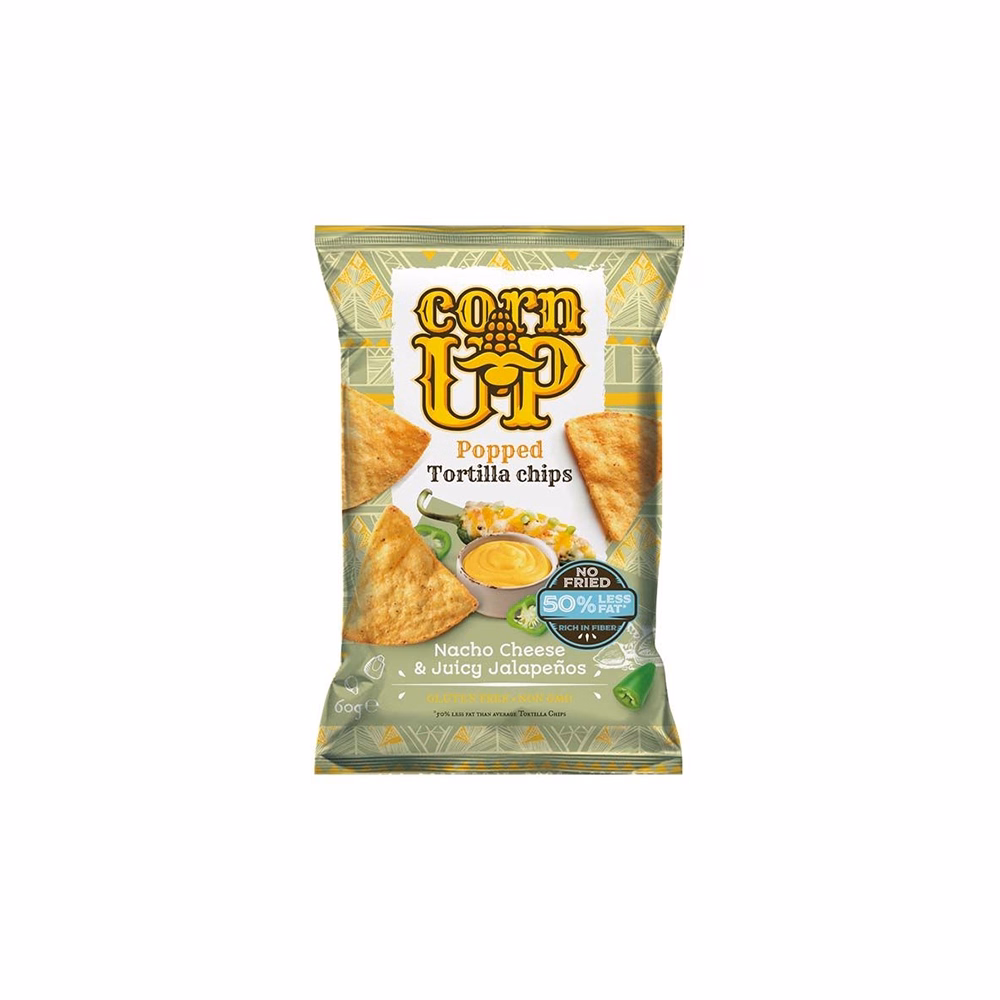 Tortilla chips CORN UP sajt és jalapeno 60 g Tortilla chips CORN UP sajt és jalapeno 60 g