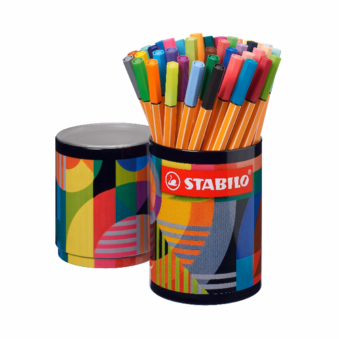 Tűfilc STABILO Point 88 0,4mm Arty henger alakú 45 darabos