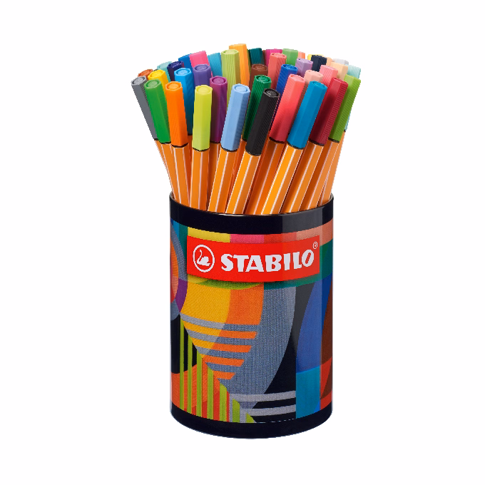 Tűfilc STABILO Point 88 0,4mm Arty henger alakú 45 darabos