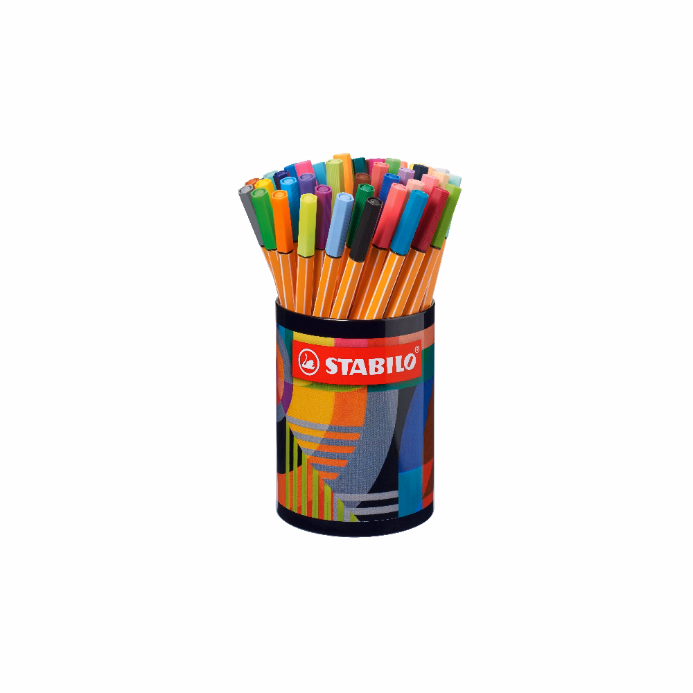 Tűfilc STABILO Point 88 0,4mm Arty henger alakú 45 darabos