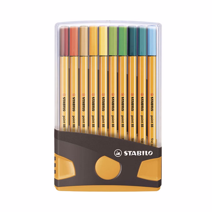 Tűfilc STABILO Point 88 colorparade szürke-sárga 20 darabos