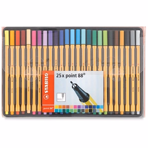 Tűfilc STABILO Point 88 dobozos 25 darabos