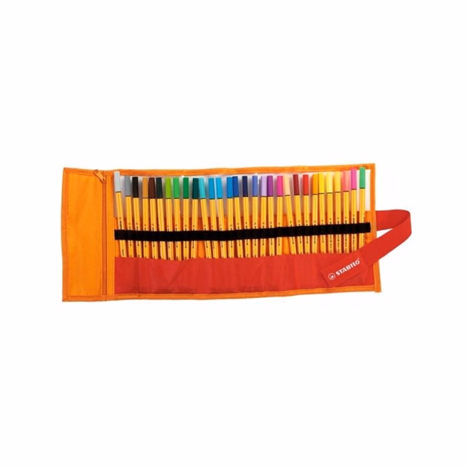 Tűfilc STABILO Point 88 rollerset 30 darabos készlet