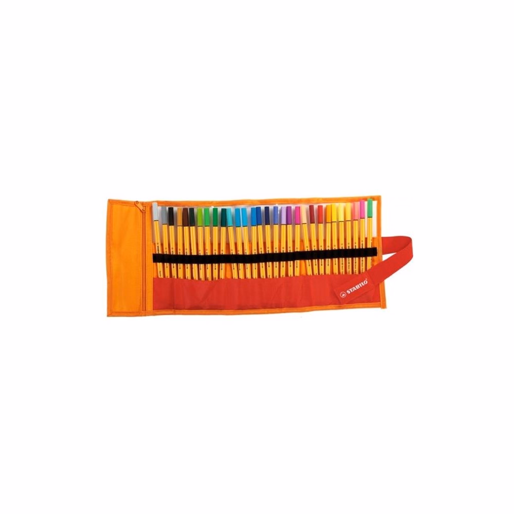 Tűfilc STABILO Point 88 rollerset 30 darabos készlet