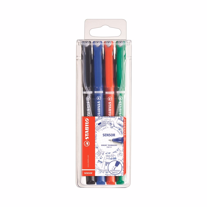 Tűfilc STABILO Sensor 0.3mm 4 darabos