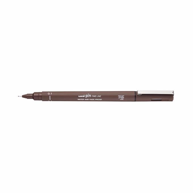 Tűfilc UNI Pin 0,1 mm szépia vörösesbarna