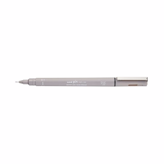 Tűfilc UNI Pin 0,1 mm világosszürke