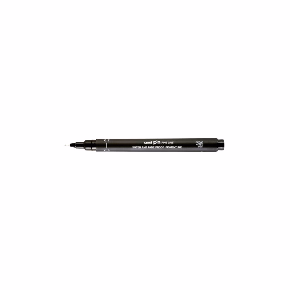 Tűfilc UNI Pin 0,2 mm fekete