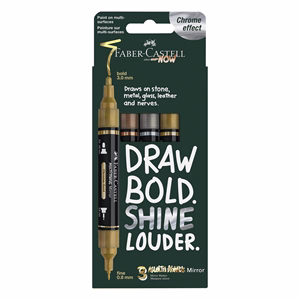 Tükörmarker FABER-CASTELL kétvégű 3 darabos készlet