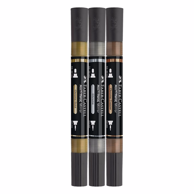 Tükörmarker FABER-CASTELL kétvégű 3 darabos készlet