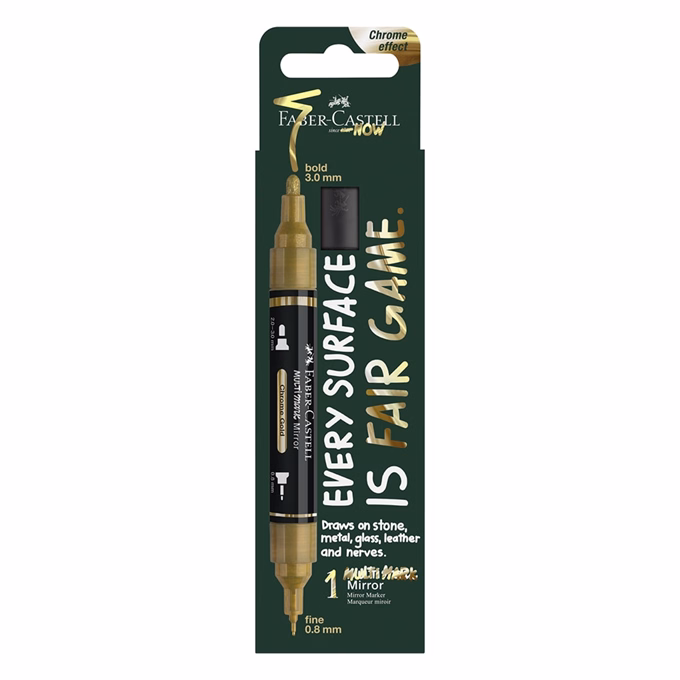 Tükörmarker FABER-CASTELL kétvégű arany