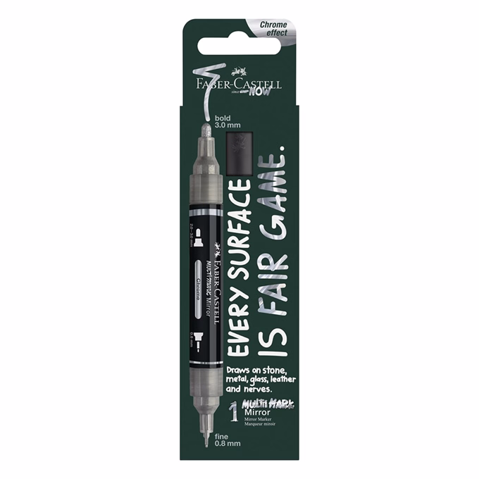 Tükörmarker FABER-CASTELL kétvégű króm
