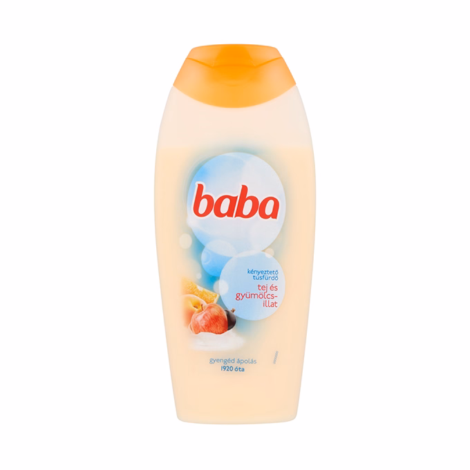 Tusfürdő BABA kényeztető Tej és Gyümölcs illatú 400 ml