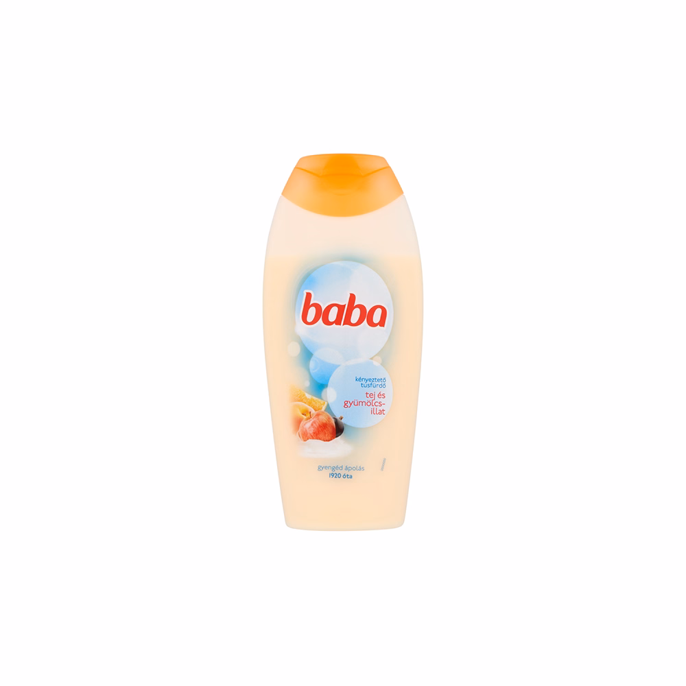 Tusfürdő BABA kényeztető Tej és Gyümölcs illatú 400 ml