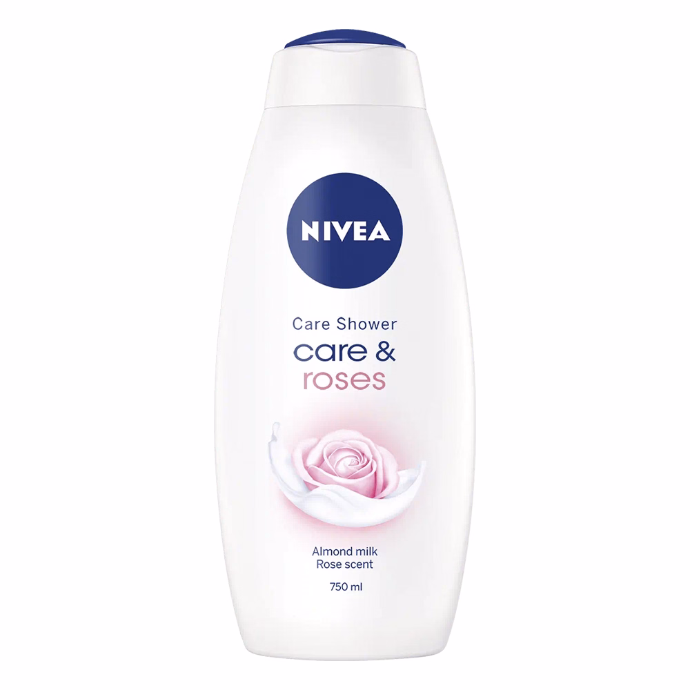 Tusfürdő NIVEA care & roses 250 ml