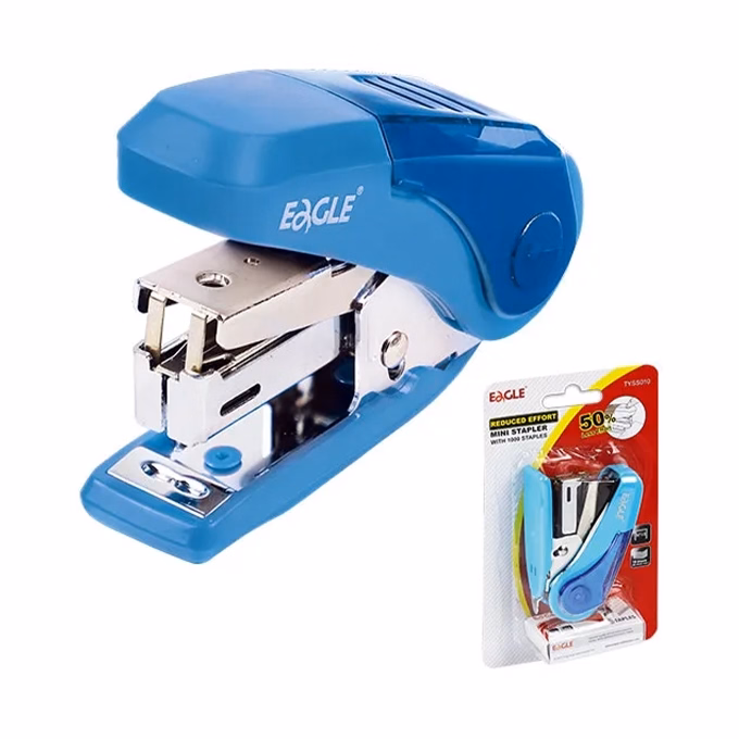 Tűzőgép EAGLE TYSS010 mini asztali 16 lap No 10 kék