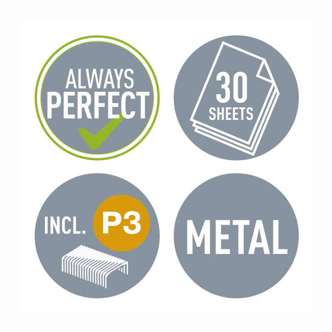 Tűzőgép LEITZ Nexxt Wow 5502 asztali 30 lap 24/6 metál zöld