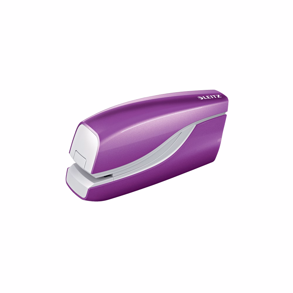 Tűzőgép LEITZ Wow 5566 elektromos asztali 10 lap No.10 lila