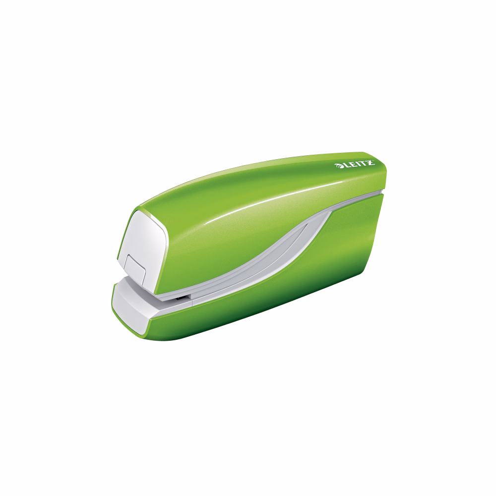 Tűzőgép LEITZ Wow 5566 elektromos asztali 10 lap No.10 zöld