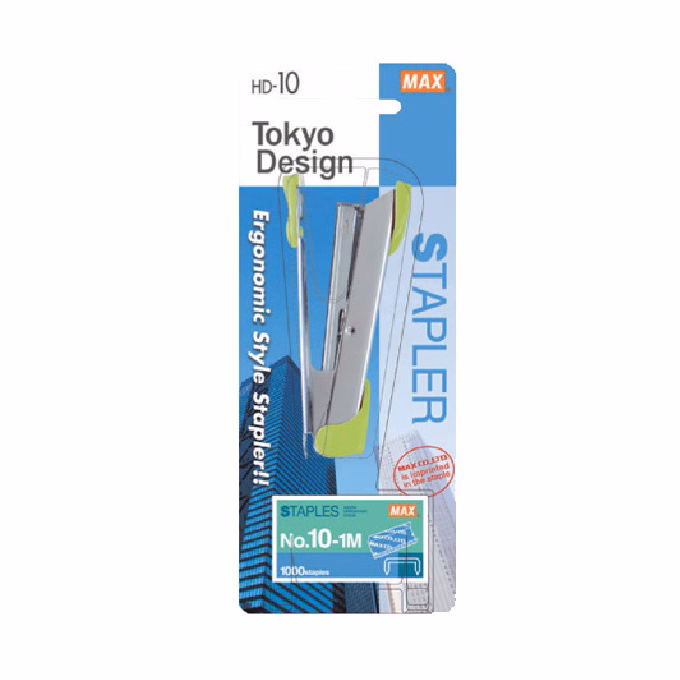 Tűzőgép MAX HD-10K fém asztali 16 lap No.10 világoszöld