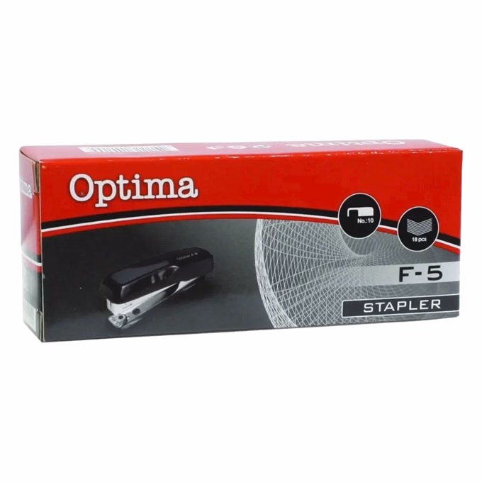 Tűzőgép OPTIMA F-5 asztali 10 lap No.10 fekete