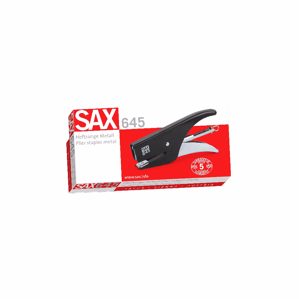 Tűzőgép SAX 645 20 lap 6/4 fekete