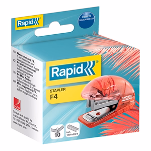 Tűzőgép mini RAPID Colour Breeze 24/6-26/6 10 lap korall