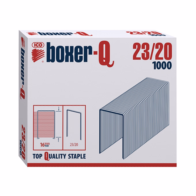 Tűzőkapocs BOXER-Q 23/20 1000 darabos Tűzőkapocs BOXER-Q 23/20 1000 darabos