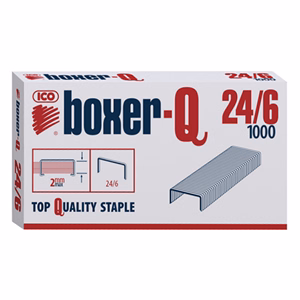 Tűzőkapocs BOXER-Q 24/6 1000 darabos