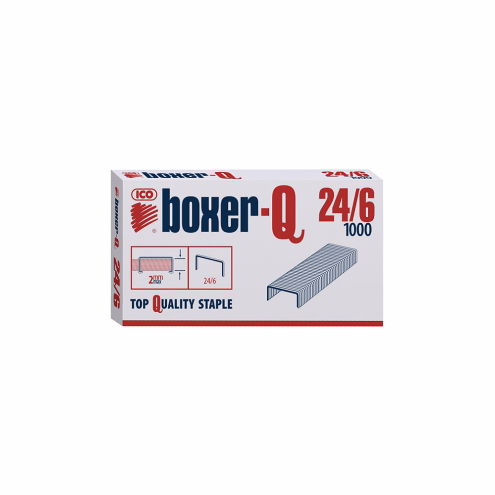 Tűzőkapocs BOXER-Q 24/6 1000 darabos