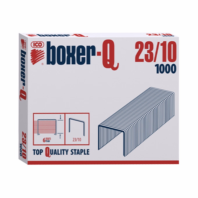 Tűzőkapocs BOXER Q 23/10 1000 darabos