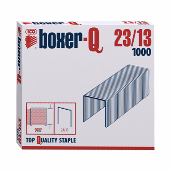 Tűzőkapocs BOXER Q 23/13 1000 darabos