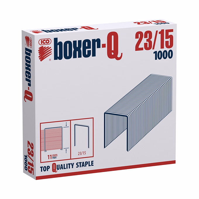 Tűzőkapocs BOXER Q 23/15 1000 darabos