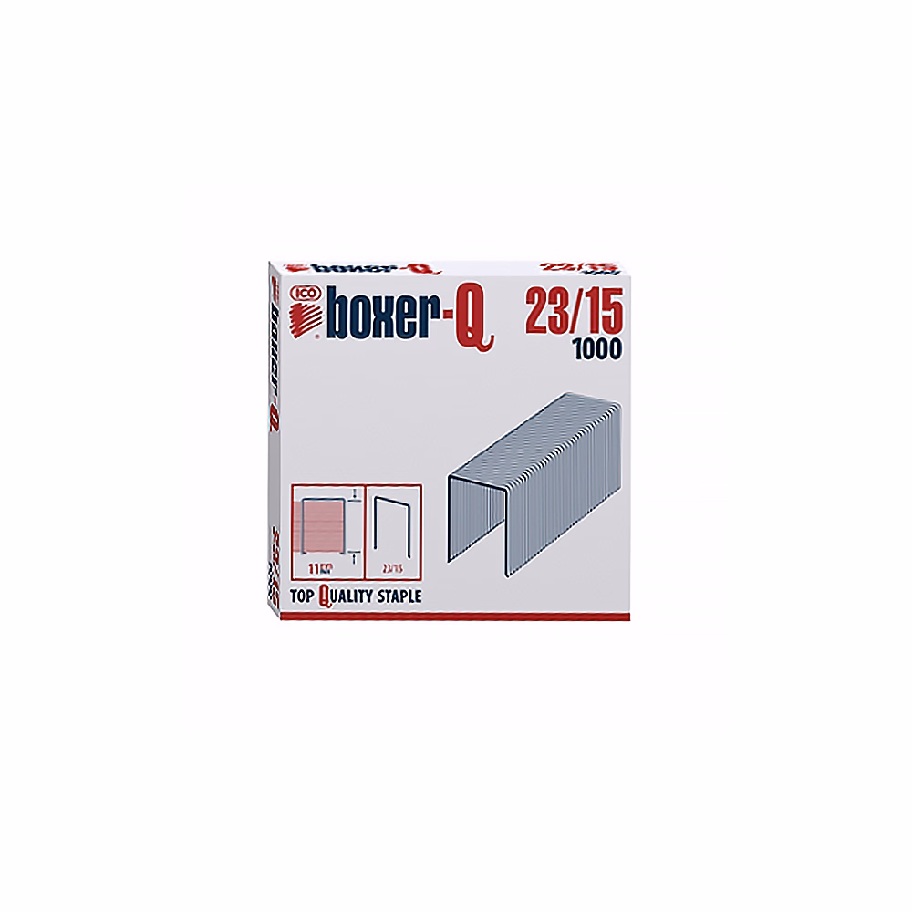 Tűzőkapocs BOXER Q 23/15 1000 darabos