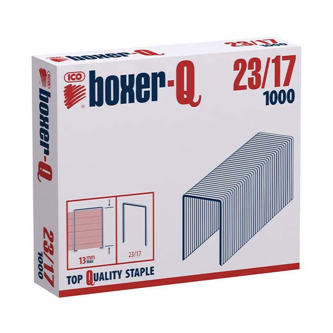 Tűzőkapocs BOXER Q 23/17 1000 darabos